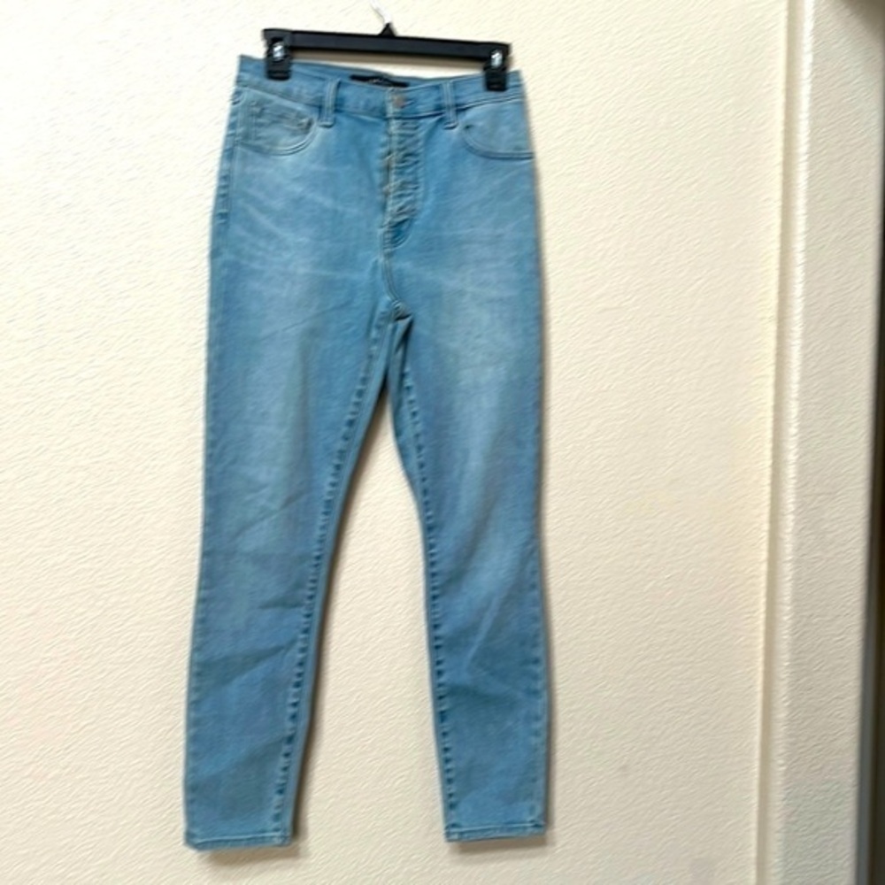 J brand sz 27 skinny button fly stretch jeans high rise